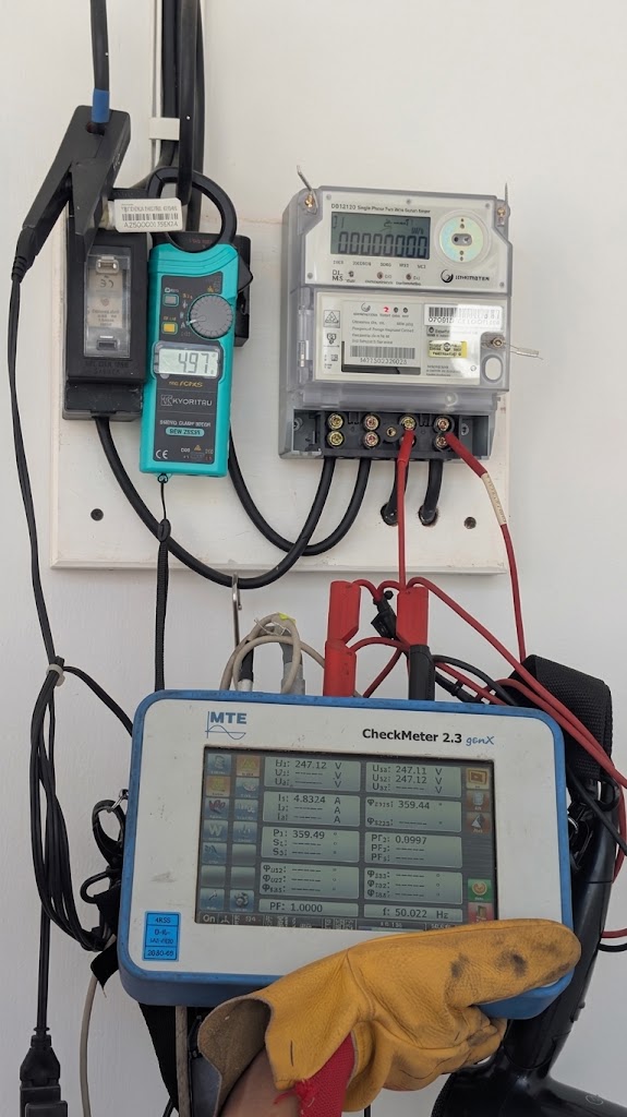 Portable CheckMeter used for on-site meter verification after laboratory certification